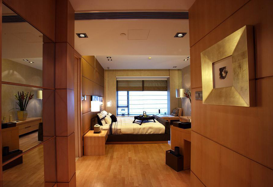 简约 别墅 80后 小资 卧室图片来自实创装饰上海公司在汤臣豪园别墅现代简约装修的分享