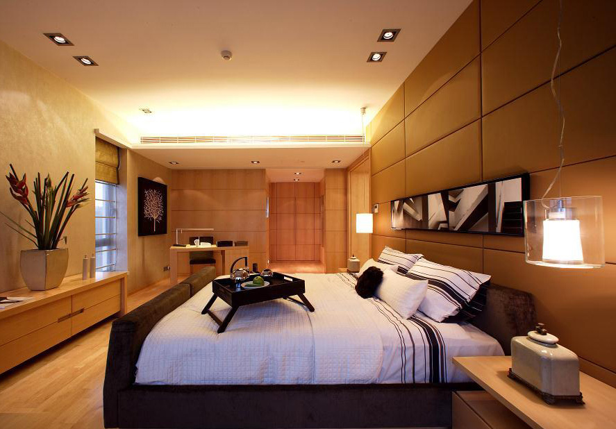 简约 别墅 80后 小资 卧室图片来自实创装饰上海公司在汤臣豪园别墅现代简约装修的分享