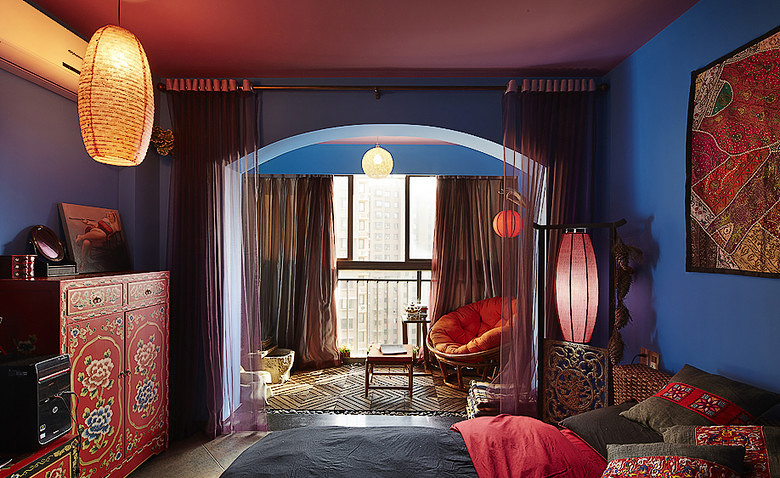 卧室图片来自家装大管家在最炫民族风 156平混搭中式居的分享