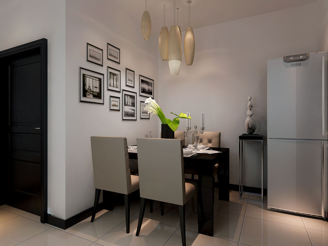 二居 白领 80后 餐厅图片来自天津都市新居装饰有限公司在昆明公寓 北欧风格 都市新居的分享