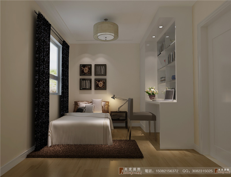 高度国际 卧室图片来自成都高端别墅装修瑞瑞在120平米现代风格-成都高度国际的分享