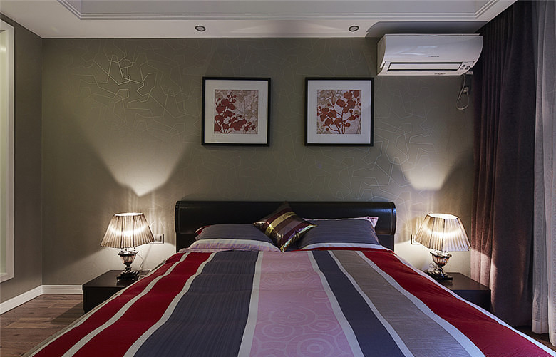 卧室图片来自家装大管家在8万装100平现代三居 简约不简单的分享