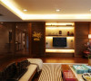 中海国际社区新中式风格设计客厅