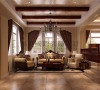 客厅 托斯卡纳风格 混搭风格 收房装修 成都高度国际 别墅装修