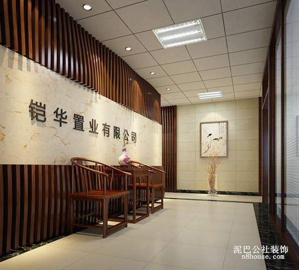 现代中式风 中国元素 实用 美观 大厅 客厅图片来自泥巴公社设计师戴鲁君缘在现代中式风格之凯华置业的分享