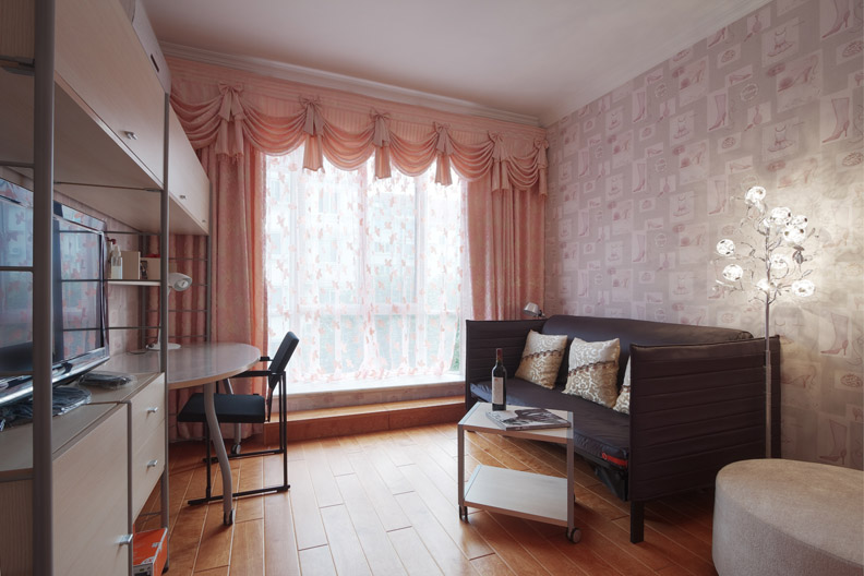 简约 欧式 三居 客厅图片来自实创装饰上海公司在简欧风格浪漫温馨三居室装修的分享