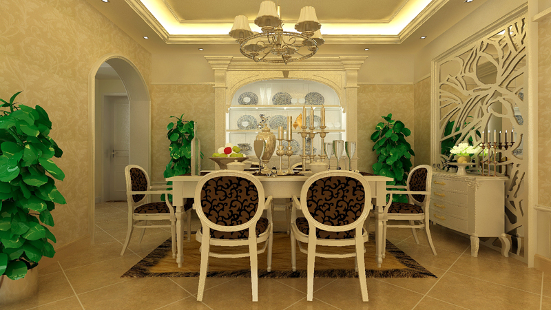 三居 欧式 白领 小资 80后 餐厅图片来自天津都市新居装饰有限公司在红桥万通上游国际的分享