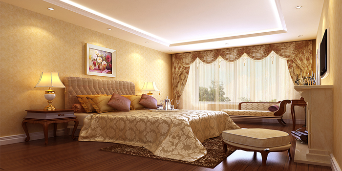欧式 别墅 卧室图片来自北京今朝装饰刘在远洋天著温馨欧式装饰设计的分享
