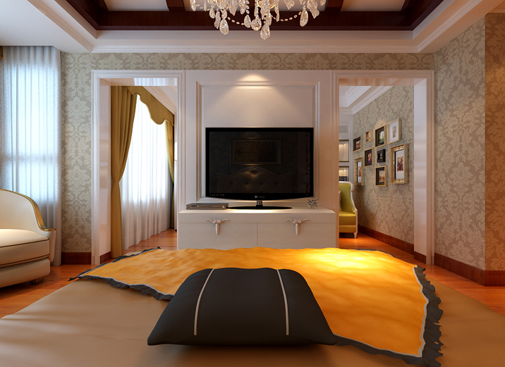 欧式 别墅 卧室图片来自实创苗苗在欧式经典白宫风格的分享