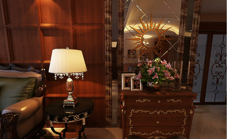 一号家居 客厅图片来自武汉一号家居在融侨城180平欧式古典风格的分享