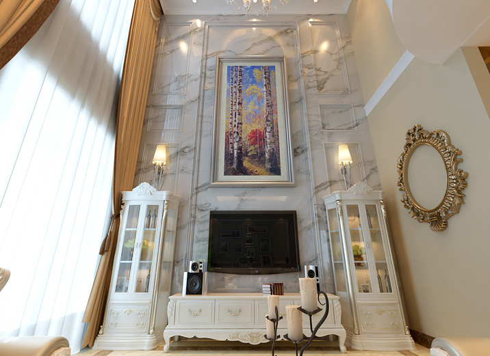 欧式 别墅 客厅图片来自实创苗苗在欧式经典白宫风格的分享