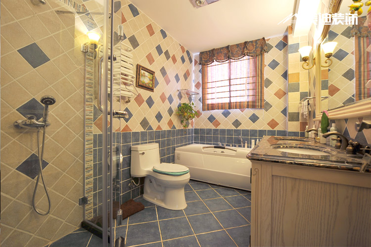别墅 卫生间图片来自湖南美迪装饰在美式温情的分享