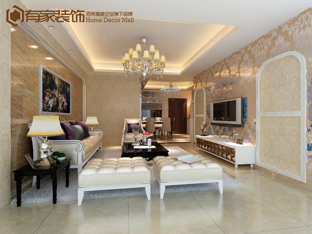 客厅图片来自福州有家装饰-小彭在三盛国际公园3的分享