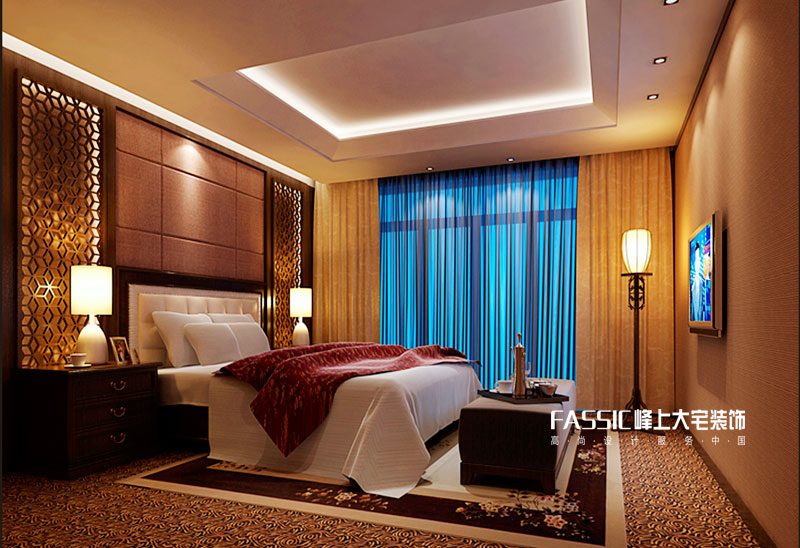 卧室图片来自峰上大宅装饰长沙在长沙自建别墅的分享