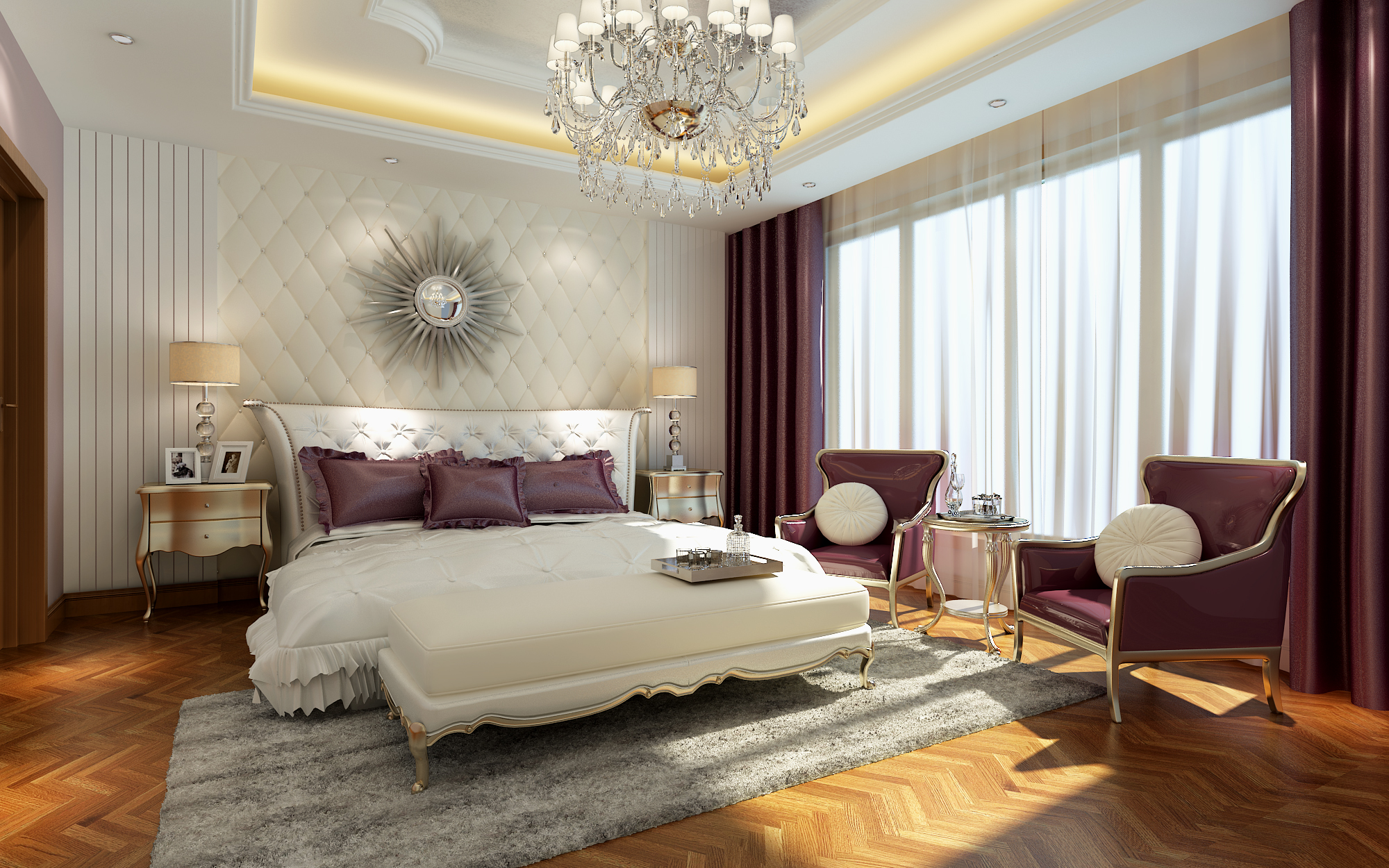 欧式 别墅 白领 卧室图片来自实创装饰上海公司在给你一个不一样的欧式家的分享