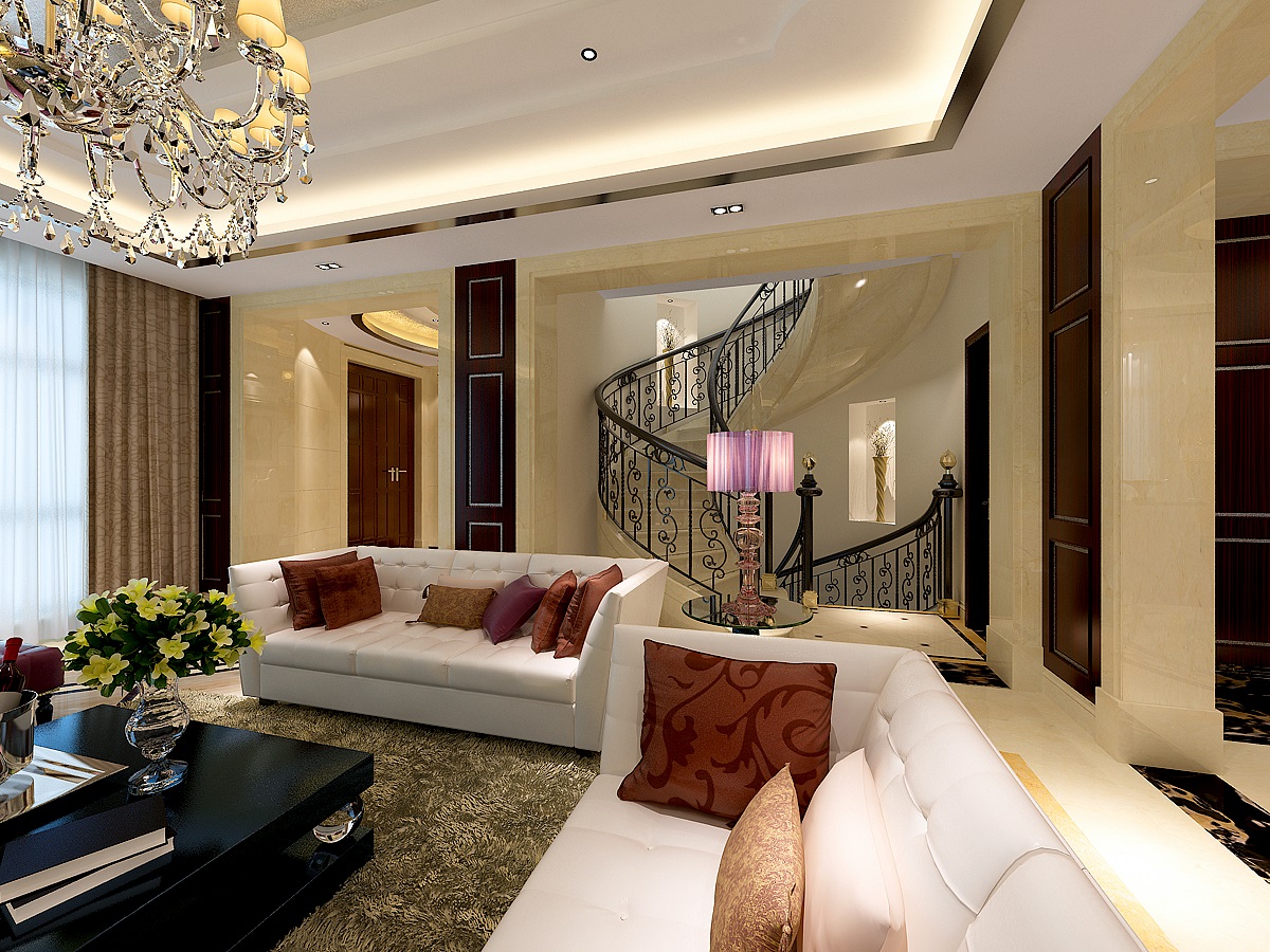 欧式 别墅 白领 客厅图片来自实创装饰上海公司在给你一个不一样的欧式家的分享