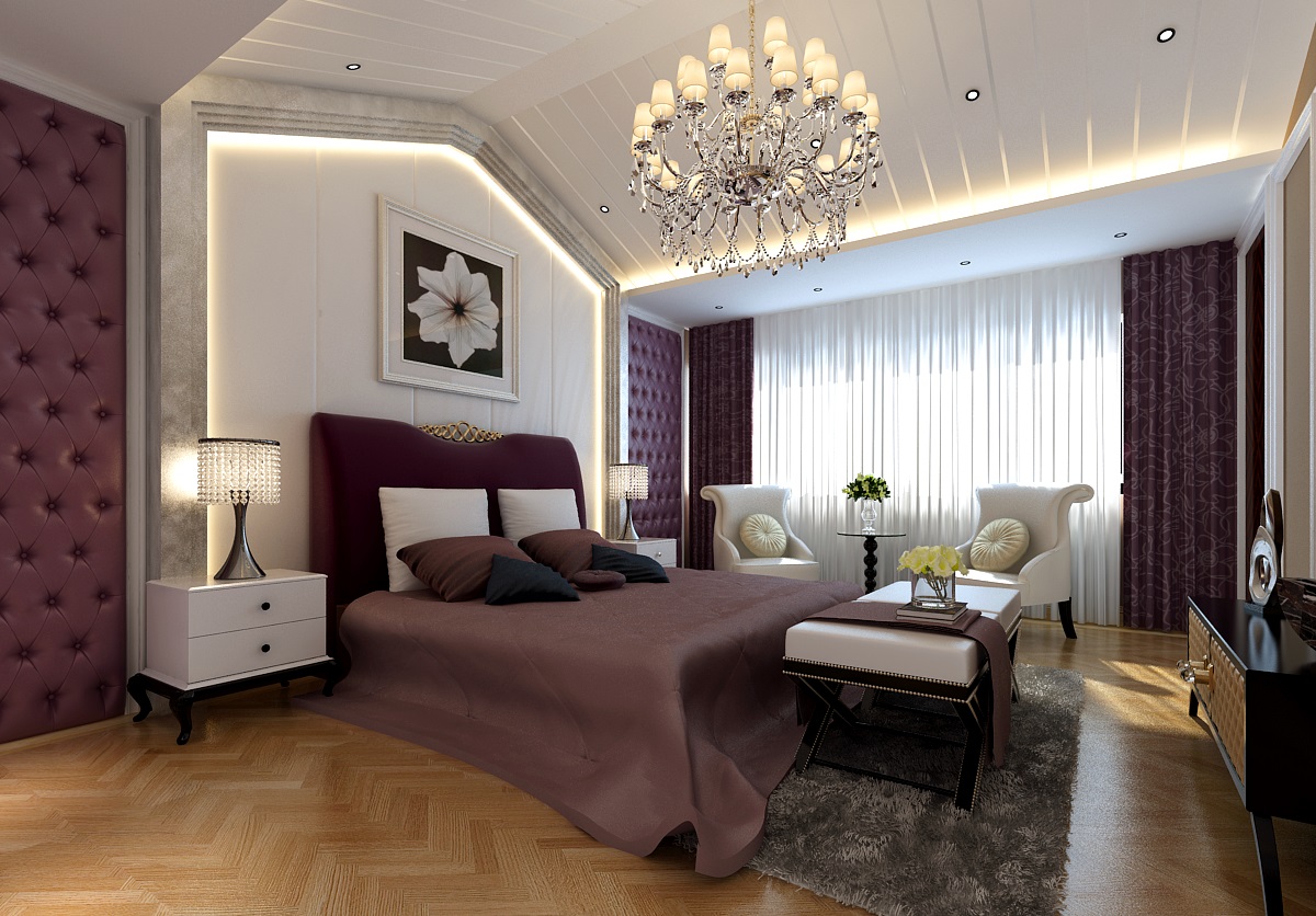 欧式 别墅 白领 卧室图片来自实创装饰上海公司在给你一个不一样的欧式家的分享