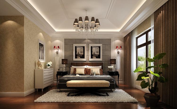 简约 欧式 复式 卧室图片来自高度国际装饰设计集团凌军在金色漫香苑180平米简欧的分享