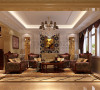 客厅 古典欧式风格 混搭风格 收房装修 成都高度国际 别墅装修