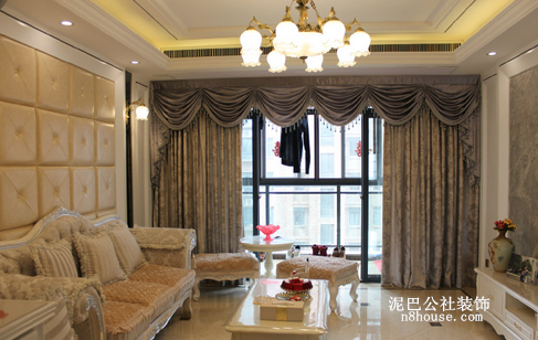 古典欧式 奢华 精湛 三居 客厅 客厅图片来自泥巴公社设计师李轶在古典欧式  华都的分享