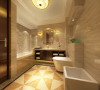 墙地砖的铺贴和浴缸的安装，更是让整个房间增添色彩！