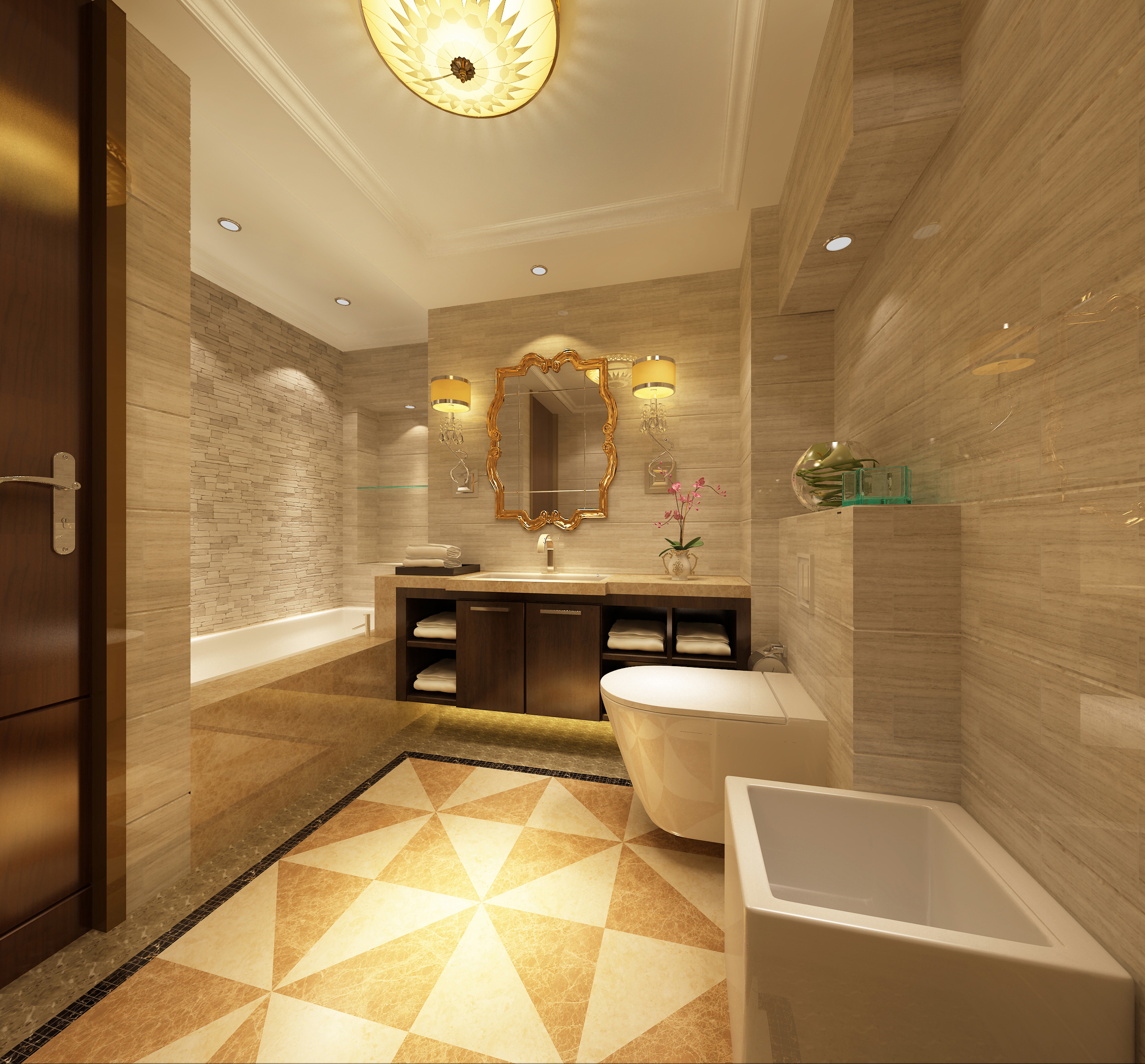 提拉米苏 中式 卫生间 卫生间图片来自北京合建装饰单聪聪在提拉米苏的分享