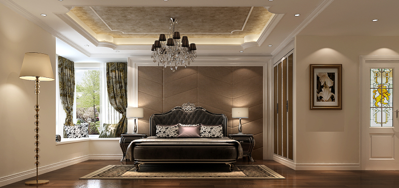卧室图片来自高度国际装饰设计集团凌军在尚峰尚水142平米简欧风格的分享