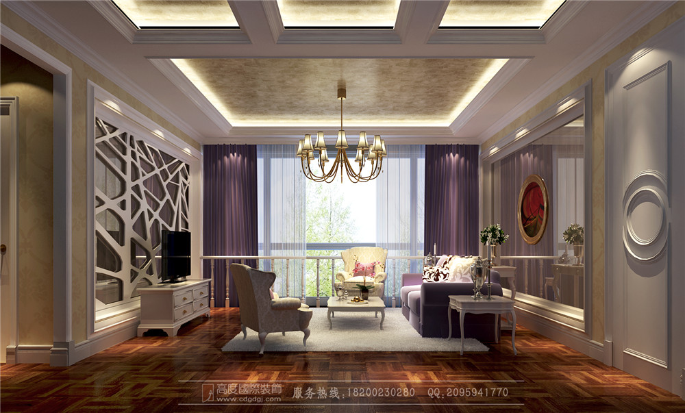 欧式 简约 三居 别墅 收纳 白领 客厅图片来自高度国际家居别墅装饰在简欧风格3的分享