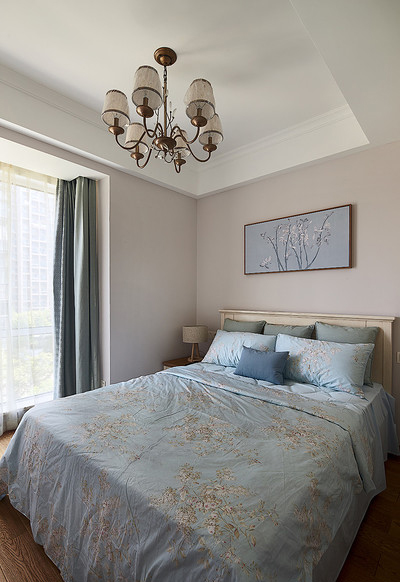 卧室图片来自家装大管家在105平温润质感禅意 休闲混搭3居的分享