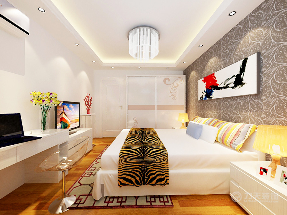卧室图片来自阳光放扉er在津南新城-81㎡-现代简约的分享