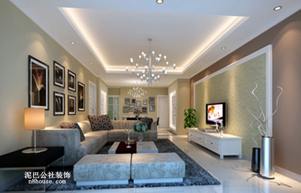 现代 简约 实用 三居 客厅 客厅图片来自泥巴公社设计师肖勇在现代简约 幸福考拉的分享