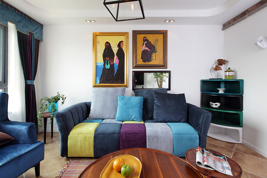 混搭 阿拉伯 复式 高端 多色彩 客厅图片来自2786584496x在时尚阿拉伯混搭的分享