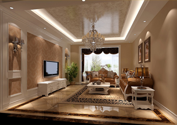 欧式 三居 公寓 客厅图片来自高度国际装饰设计集团凌军在旭辉御府138平米欧式风格的分享