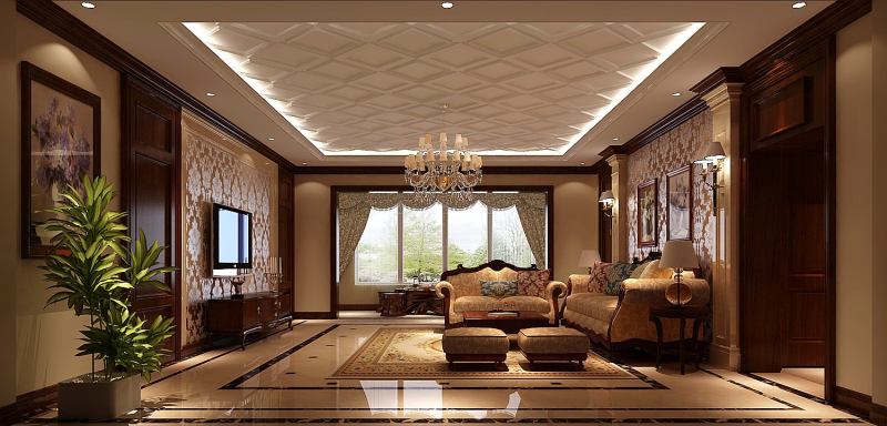 欧式 四居 客厅图片来自高度国际装饰设计集团凌军在旭辉御府236平米欧式风格的分享