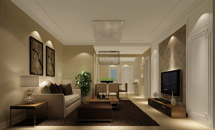 现代 三居 客厅图片来自高度国际装饰设计集团凌军在长滩壹号150平米现代风格的分享
