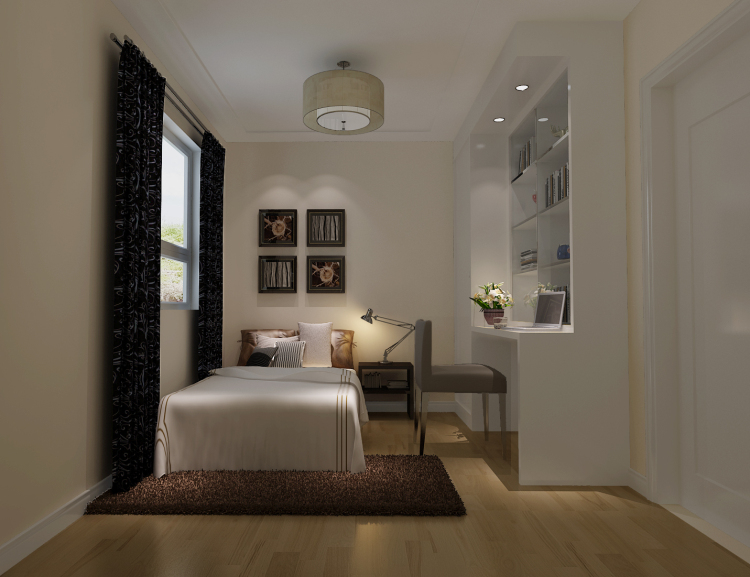 现代 三居 卧室图片来自高度国际装饰设计集团凌军在珠江帝景120平米现代风格的分享