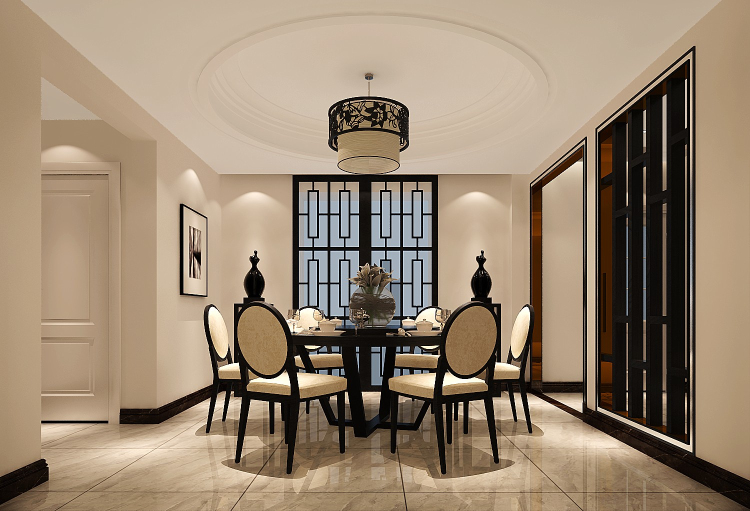 三居 现代简约 餐厅图片来自高度国际装饰设计集团凌军在中信城140平米现代简约的分享