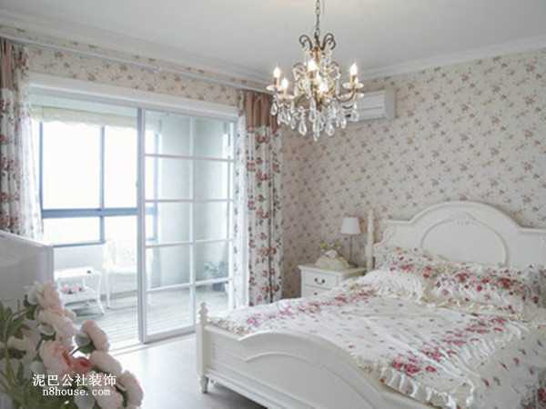 欧式 田园 小清新 二居 卧室 卧室图片来自泥巴公社设计师李轶在自然田园 碧桂园威尼斯城的分享