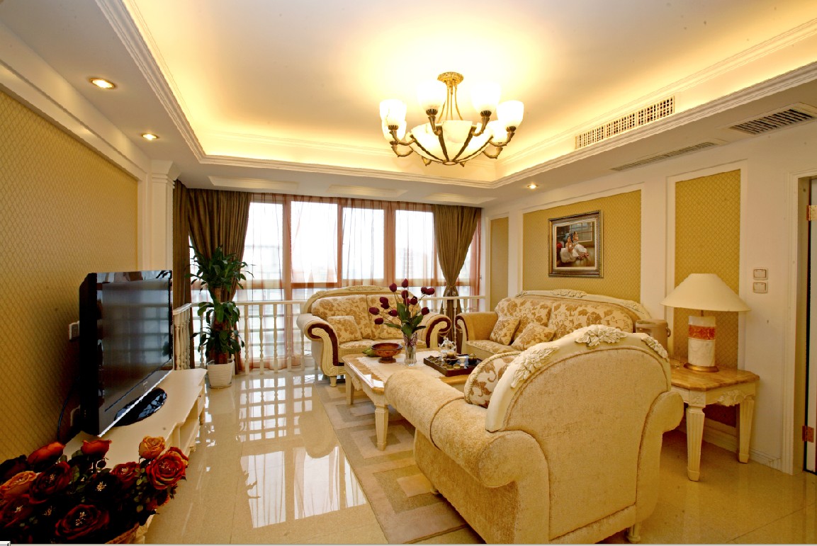 欧式 三居 小资 白领 客厅图片来自2212544651x在柠檬树装饰温馨简欧装修案例的分享