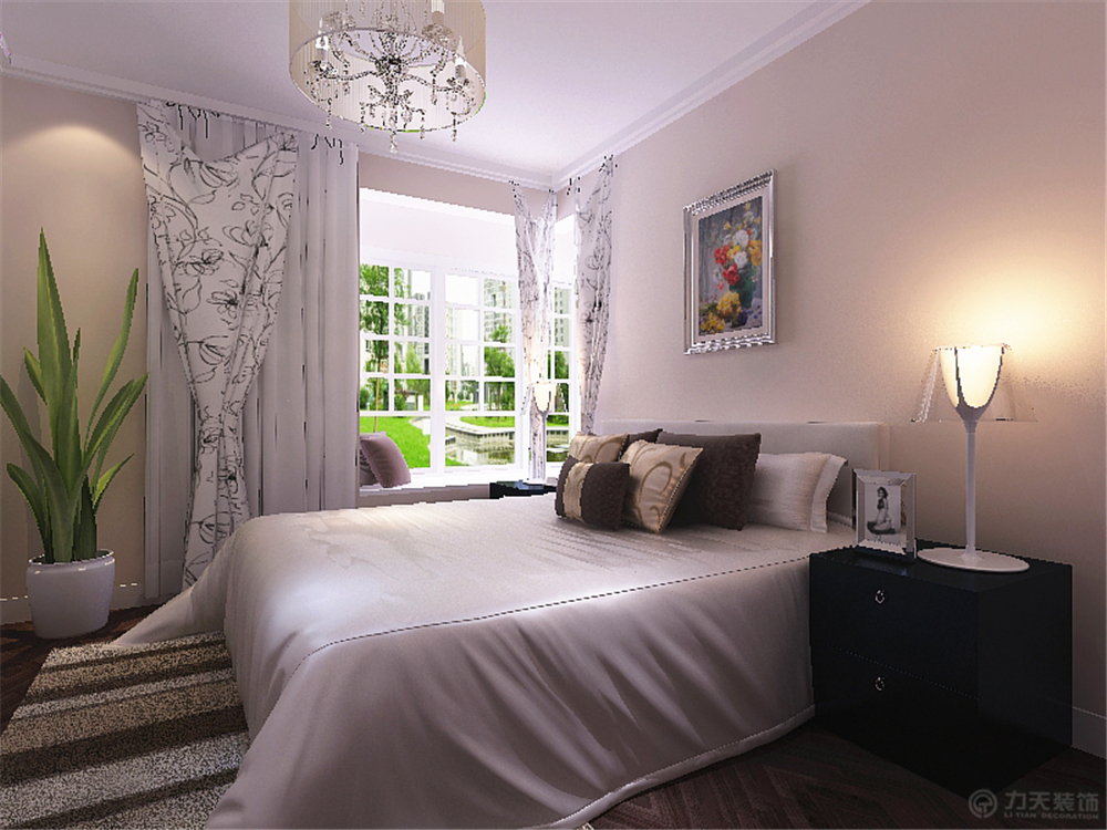 二居 现代 收纳 白领 小资 80后 卧室图片来自阳光力天装饰在天房彩郡-88平米-现代风格的分享