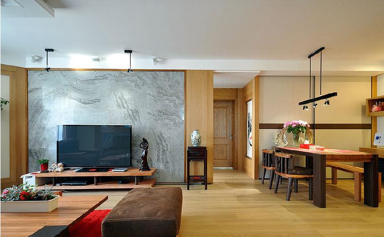 客厅图片来自佰辰生活装饰在105平中式现代风的分享