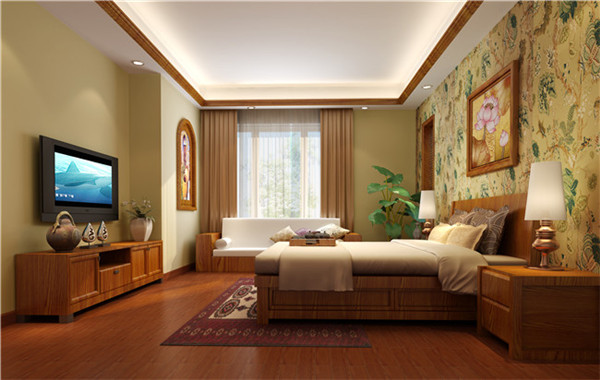 卧室图片来自湖南名匠装饰在融科东南海东南亚风格的分享