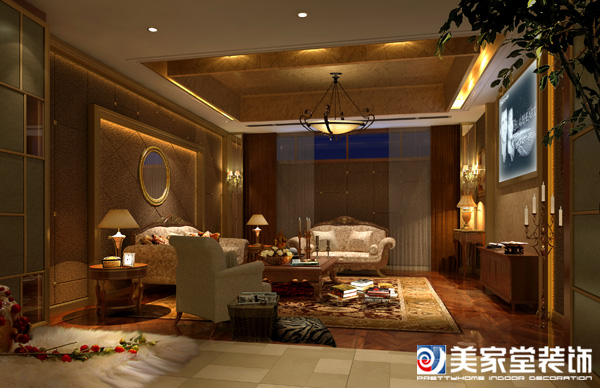 客厅图片来自成都美家堂装饰杨文萍在金林半岛，尊贵，奢华，欧式风格的分享