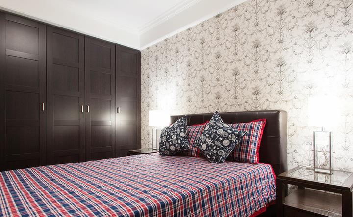 简约 美式 清新 质感 舒适 卧室图片来自佰辰生活装饰在137平质感简约美式心窝的分享