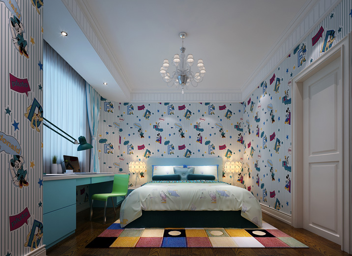 简约 欧式 别墅 卧室图片来自实创装饰上海公司在幸福五口家庭的简欧六居室的分享