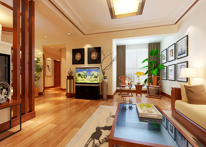 新中式 三居 客厅图片来自实创装饰上海公司在19万的新中式之家的分享