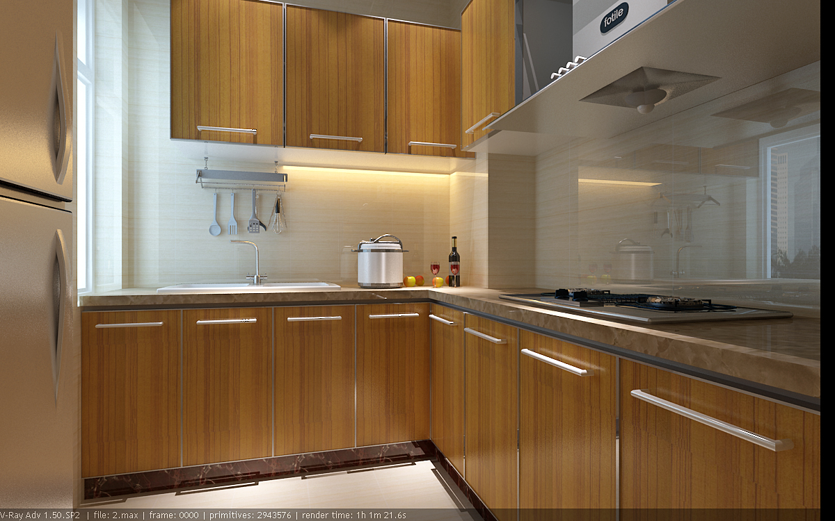 简约 三居 原木色装修 白领 厨房图片来自实创装饰上海公司在90平米木质原色装修效果图的分享