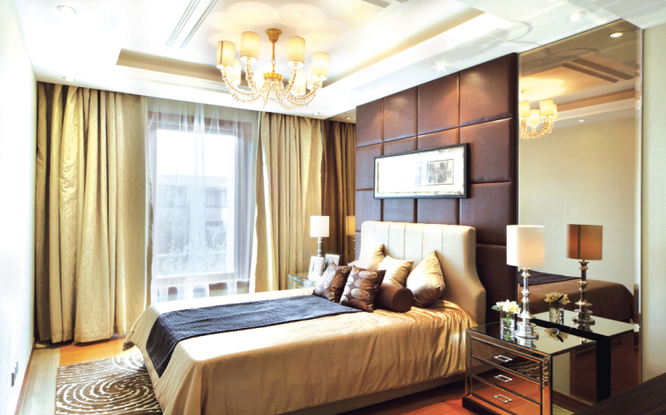 简约 欧式 二居 卧室图片来自武汉实创装饰在140平现代简欧之家的分享
