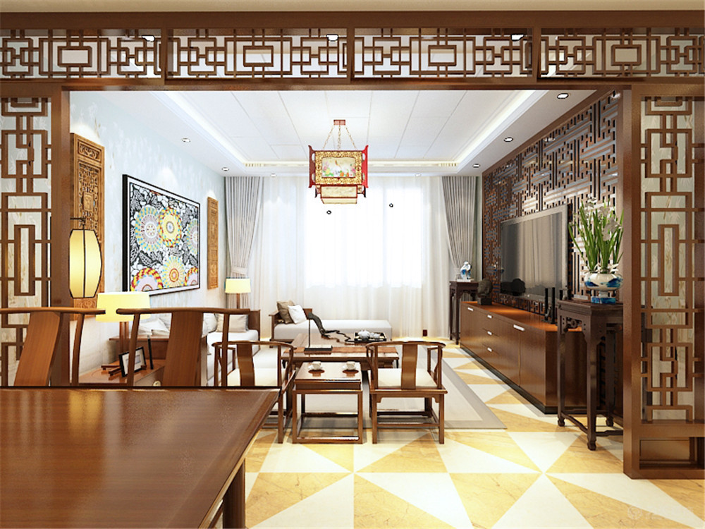 中式 一居 白领 收纳 80后 小资 餐厅图片来自阳光力天装饰在智造创想城-73㎡-中式风格的分享