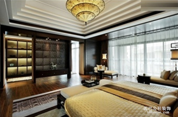 中式 复古 奢华 别墅 卧室 卧室图片来自泥巴公社设计师陈康在简约风尚 奥林匹克花园的分享